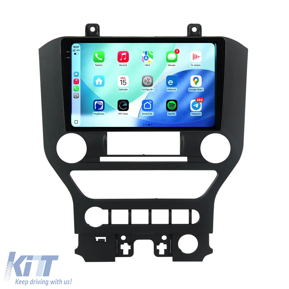 Dedicated Navigation suitable for Ford Mustang (2014 - 2021), 2K, 12Gb RAM, 256Gb Storage, Android Auto, Carplay