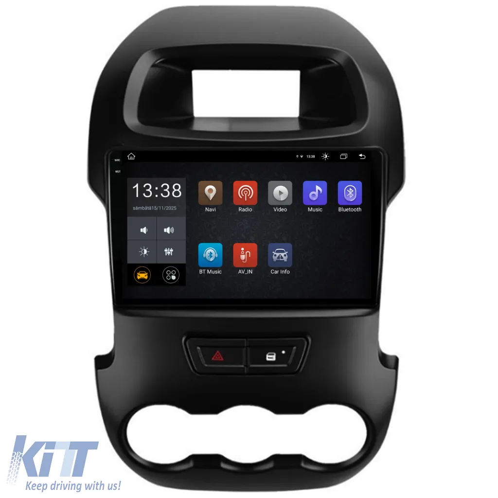 Dedicated Navigation suitable for Ford Ranger (2011 - 2015), 2K, 4Gb RAM, 64Gb Storage, Android Auto, Carplay