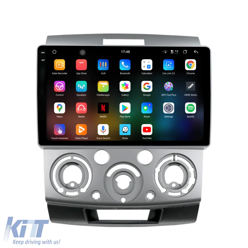 Dedicated Navigation suitable for Ford Ranger (2011 - 2015), 2K, 12GB RAM, 256GB Storage, Android Auto, Carplay