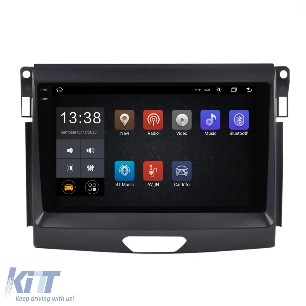 Dedicated Navigation suitable for Ford Ranger (2011 - 2015), 2K, 8GB RAM, 256GB Storage, Android Auto, Carplay