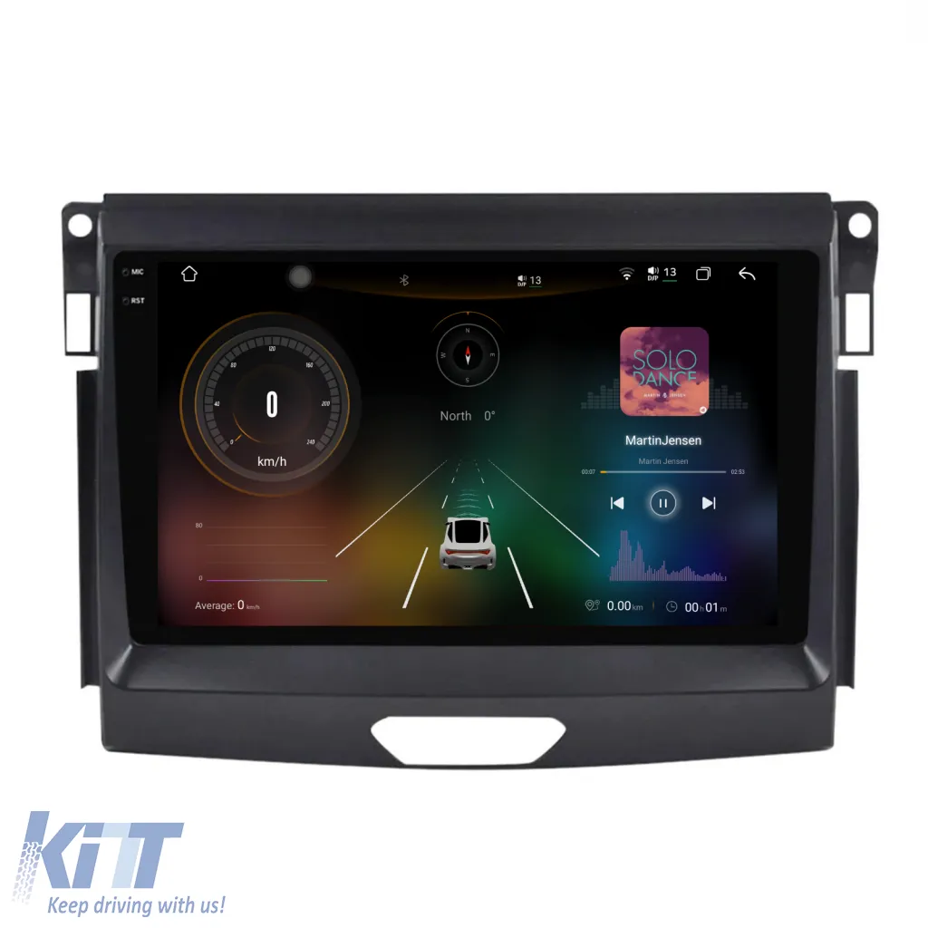 Dedicated Navigation suitable for Ford Ranger (2011 - 2015), 2K, 12Gb RAM, 256Gb Storage, Android Auto, Carplay