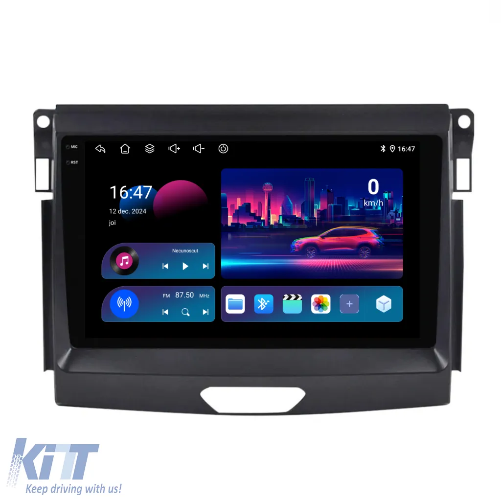 Dedicated Navigation suitable for Ford Ranger (2011 - 2015), QuadCore, 9 Inch, 4Gb Ram, 64Gb Storage, Android Auto, Carplay