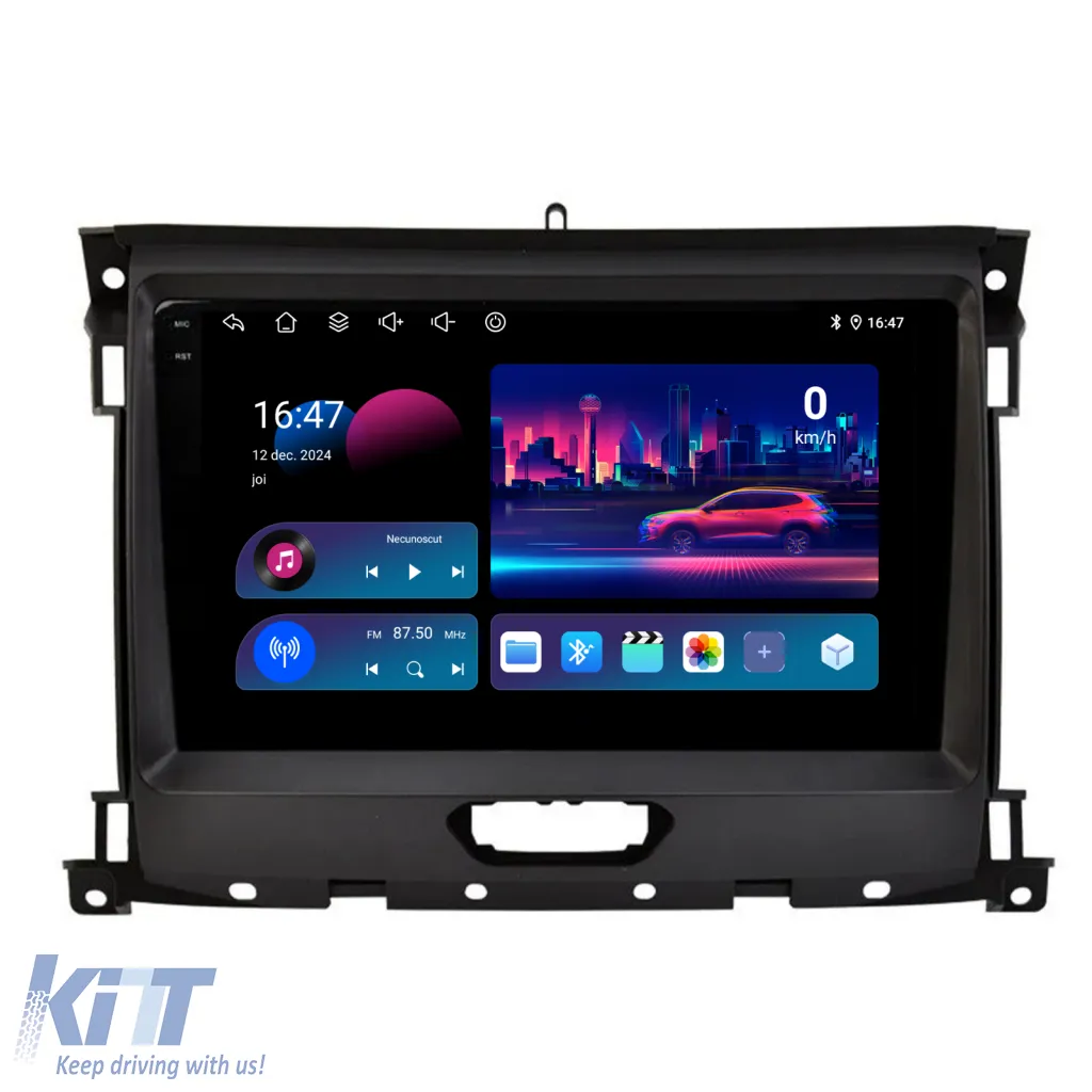 Dedicated Navigation suitable for Ford Ranger (2011 - 2015), QuadCore, 9 Inch, 4Gb Ram, 64Gb Storage, Android Auto, Carplay