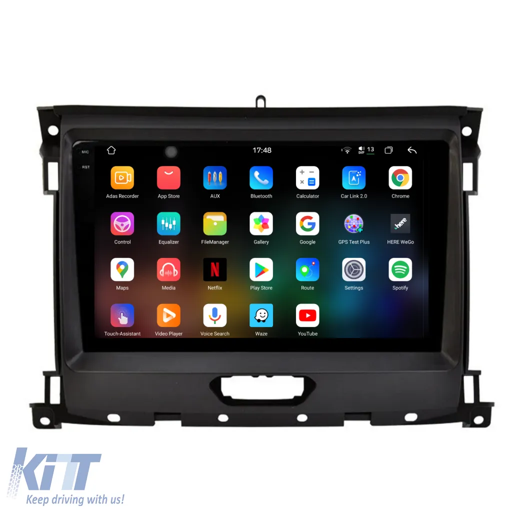 Dedicated Navigation suitable for Ford Ranger (2011 - 2015), 2K, 12GB RAM, 256GB Storage, Android Auto, Carplay