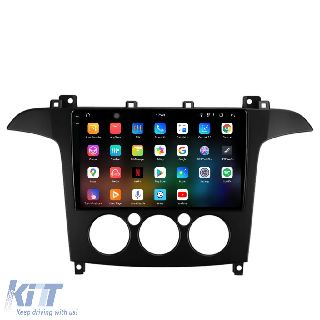 Dedicated Navigation suitable for Ford S-MAX (2006 - 2015), 2K, 12GB RAM, 256GB Storage, Android Auto, Carplay