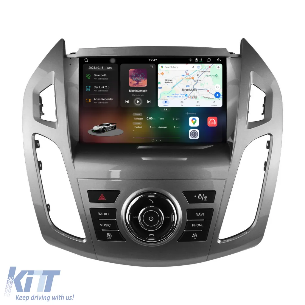 Dedicated Navigation suitable for Ford Tourneo Connect (2013 - 2022), 2K, 12GB RAM, 256GB Storage, Android Auto, Carplay