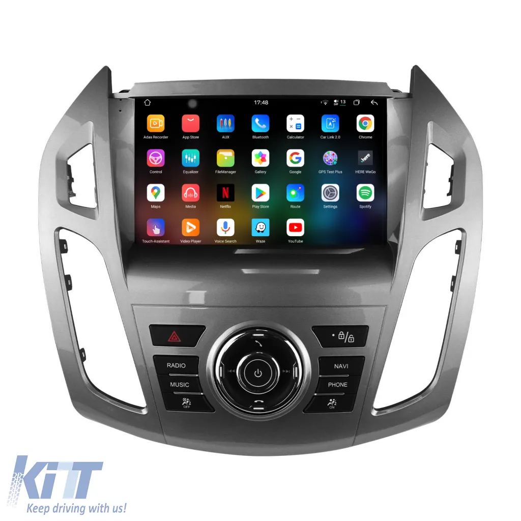 Dedicated Navigation suitable for Ford Tourneo Connect (2013 - 2022), 2K, 12GB RAM, 256GB Storage, Android Auto, Carplay