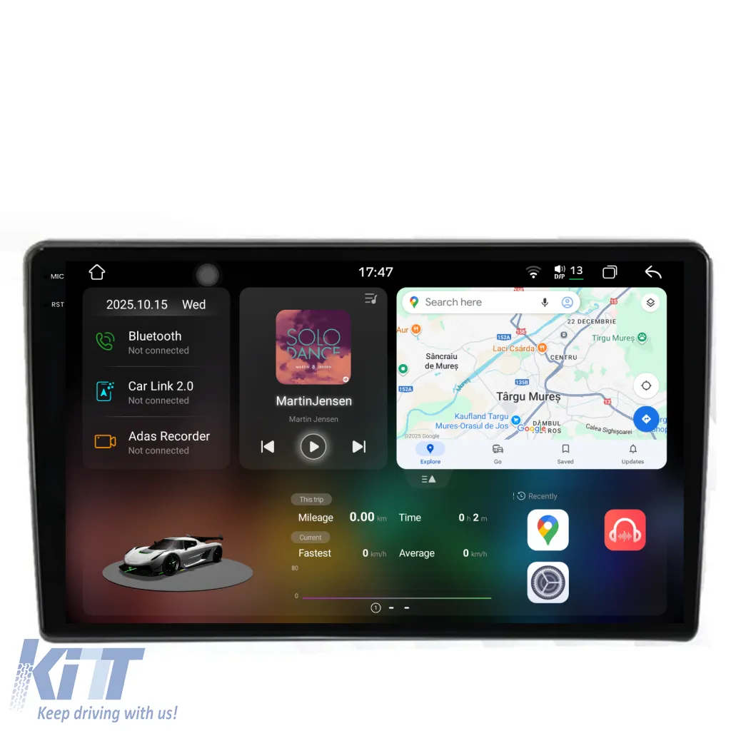 Dedicated Navigation suitable for Ford Transit (2019 - 2025), 2K, 12Gb RAM, 256Gb Storage, Android Auto, Carplay