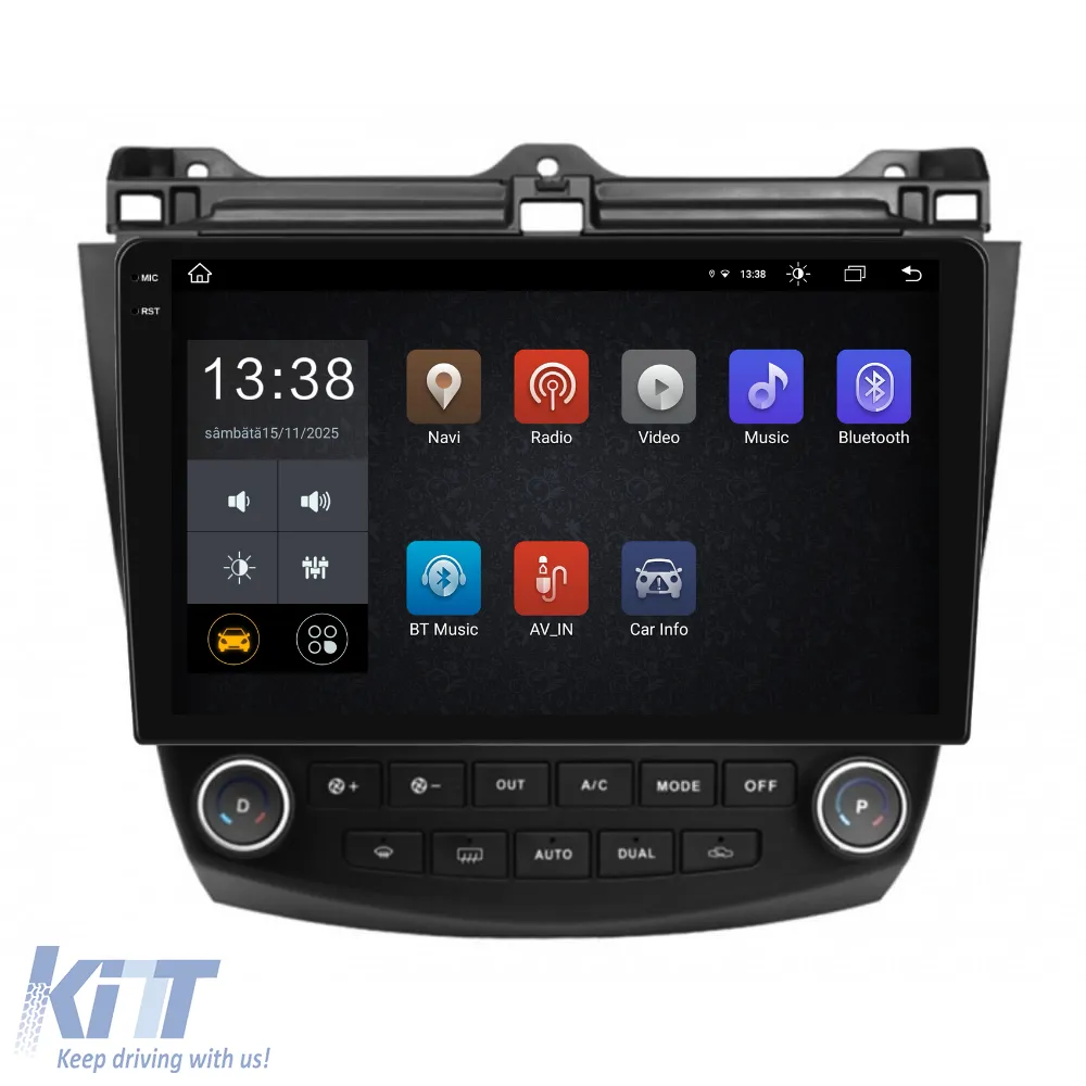 Dedicated Navigation suitable for Honda Accord VII (2003 - 2008), 2K, 4Gb RAM, 64Gb Storage, Android Auto, Carplay