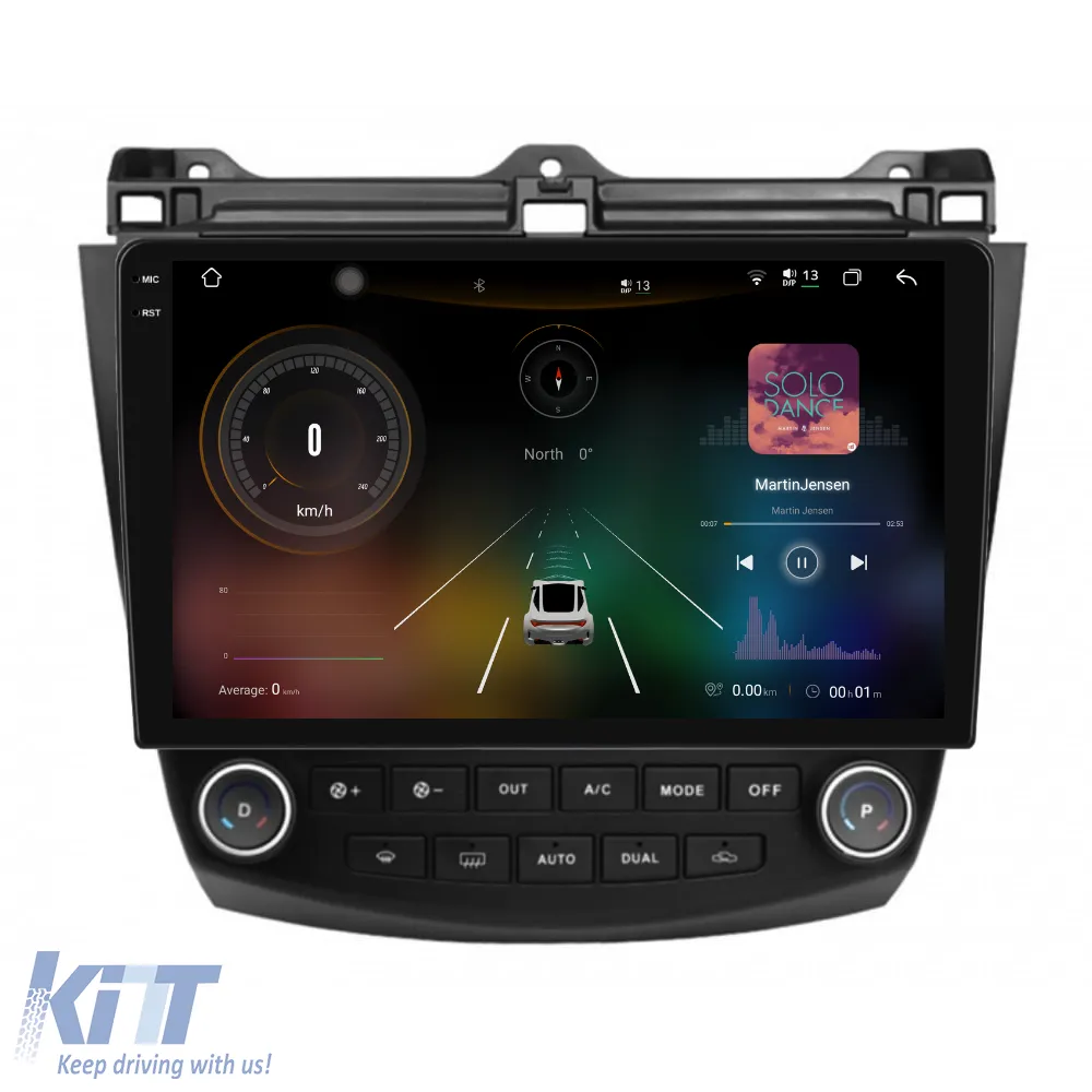 Dedicated Navigation suitable for Honda Accord VII (2003 - 2008), 2K, 12Gb RAM, 256Gb Storage, Android Auto, Carplay