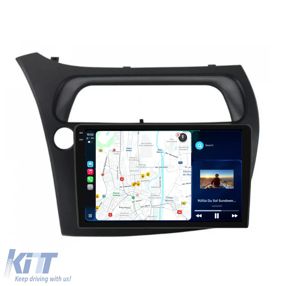 Dedicated Navigation suitable for Honda Civic VII Hatchback (2006-2011), 2K, 4Gb RAM, 64Gb Storage, Carplay