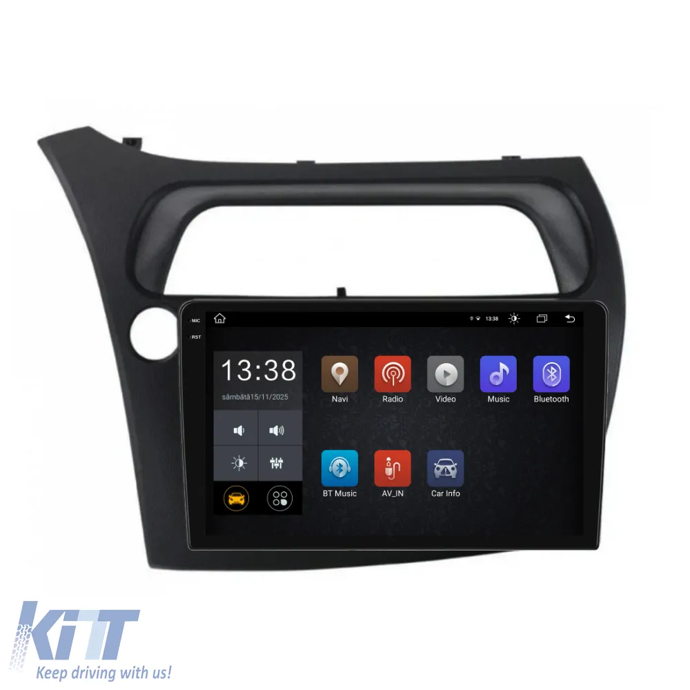 Dedicated Navigation suitable for Honda Civic VII Hatchback (2006-2011), 2K, 4Gb RAM, 64Gb Storage, Carplay