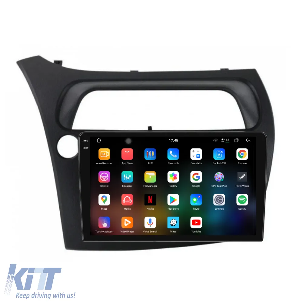 Dedicated Navigation suitable for Honda Civic VII Hatchback (2006-2011), 2K, 12GB RAM, 256GB Storage, Carplay