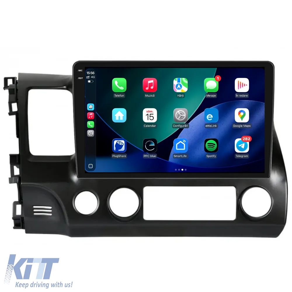 Dedicated Navigation suitable for Honda Civic VIII Sedan (2006 - 2011), 2K, 4Gb RAM, 64Gb Storage, Android Auto, Carplay