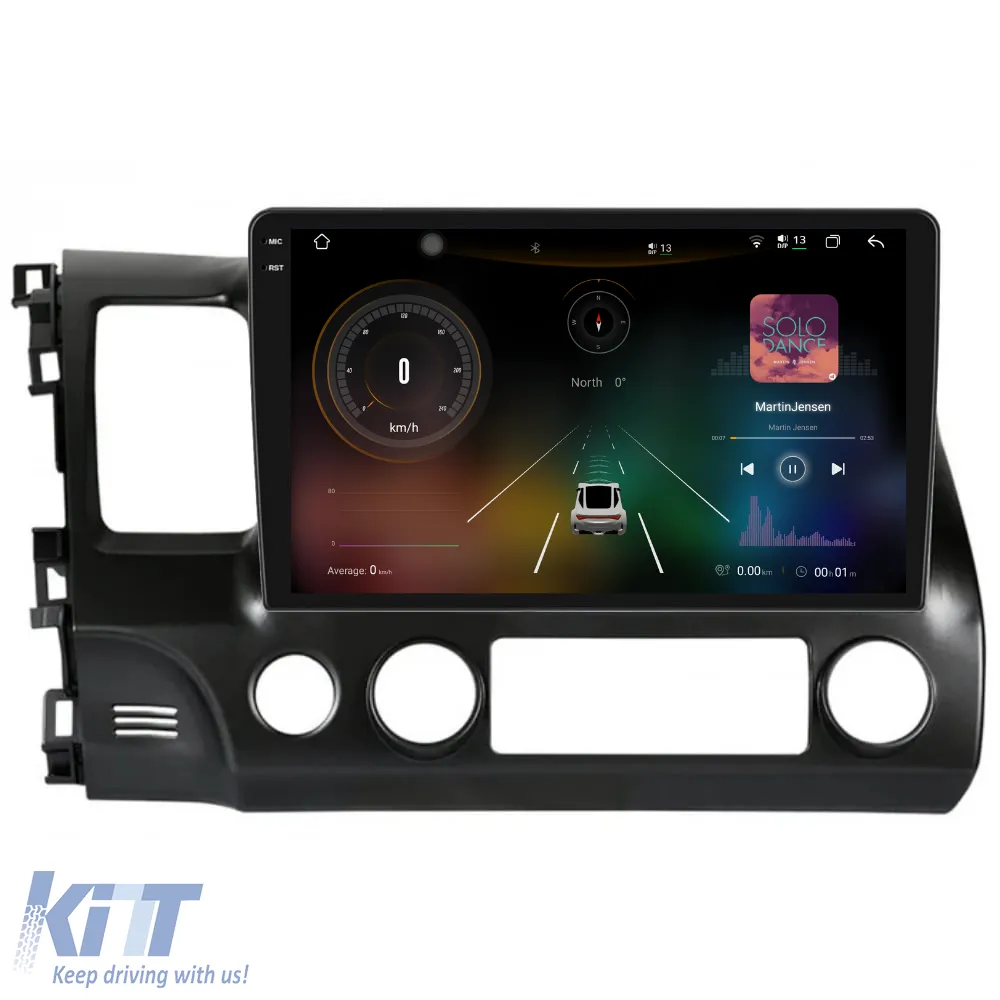 Dedicated Navigation suitable for Honda Civic VIII Sedan (2006 - 2011), 2K, 12Gb RAM, 256Gb Storage, Android Auto, Carplay