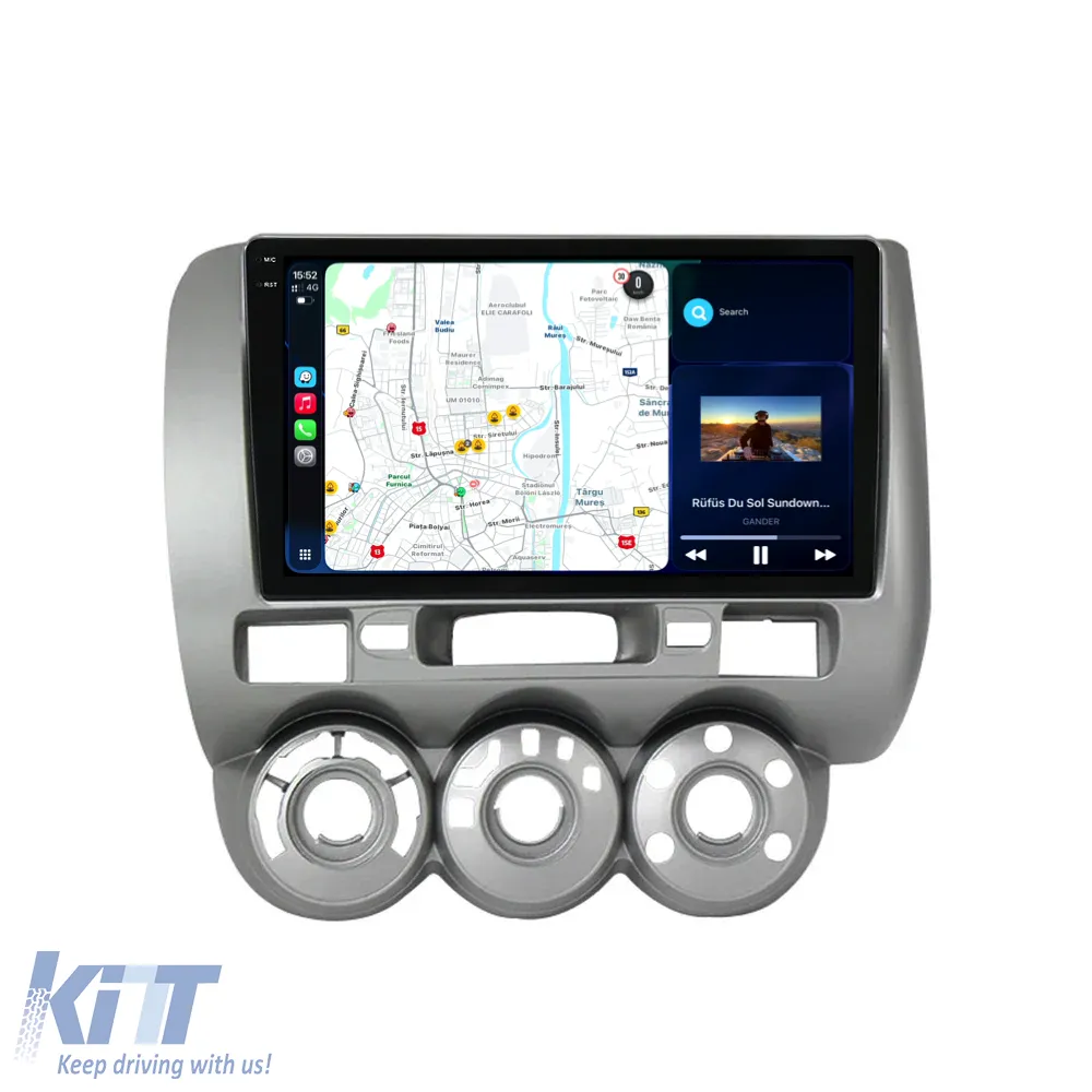 Dedicated Navigation suitable for Honda Jazz City (2002-2007), 9 Inch, 4Gb Ram, 64Gb Storage, Android Auto, Carplay