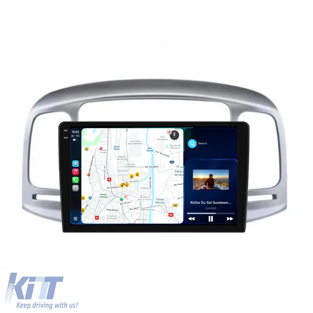 Dedicated Navigation suitable for Hyundai Accent (2005 - 2012), 2K, 8GB RAM, 256GB Storage, Android Auto, Carplay