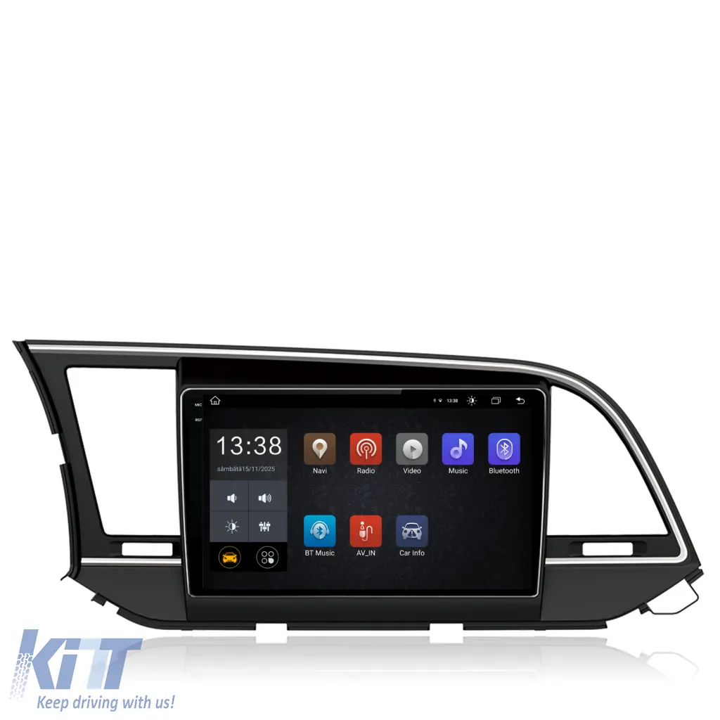 Dedicated Navigation suitable for Hyundai Elantra (2010-2016), 2K, 8Gb RAM, 256Gb Storage, Android Auto, Carplay