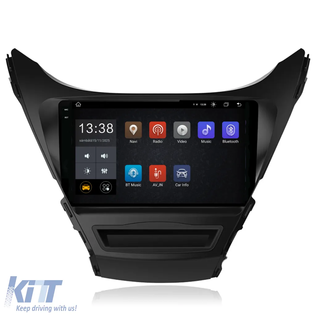 Dedicated Navigation suitable for Hyundai Elantra (2006-2011), 2K, 8Gb RAM, 256Gb Storage, Android Auto, Carplay