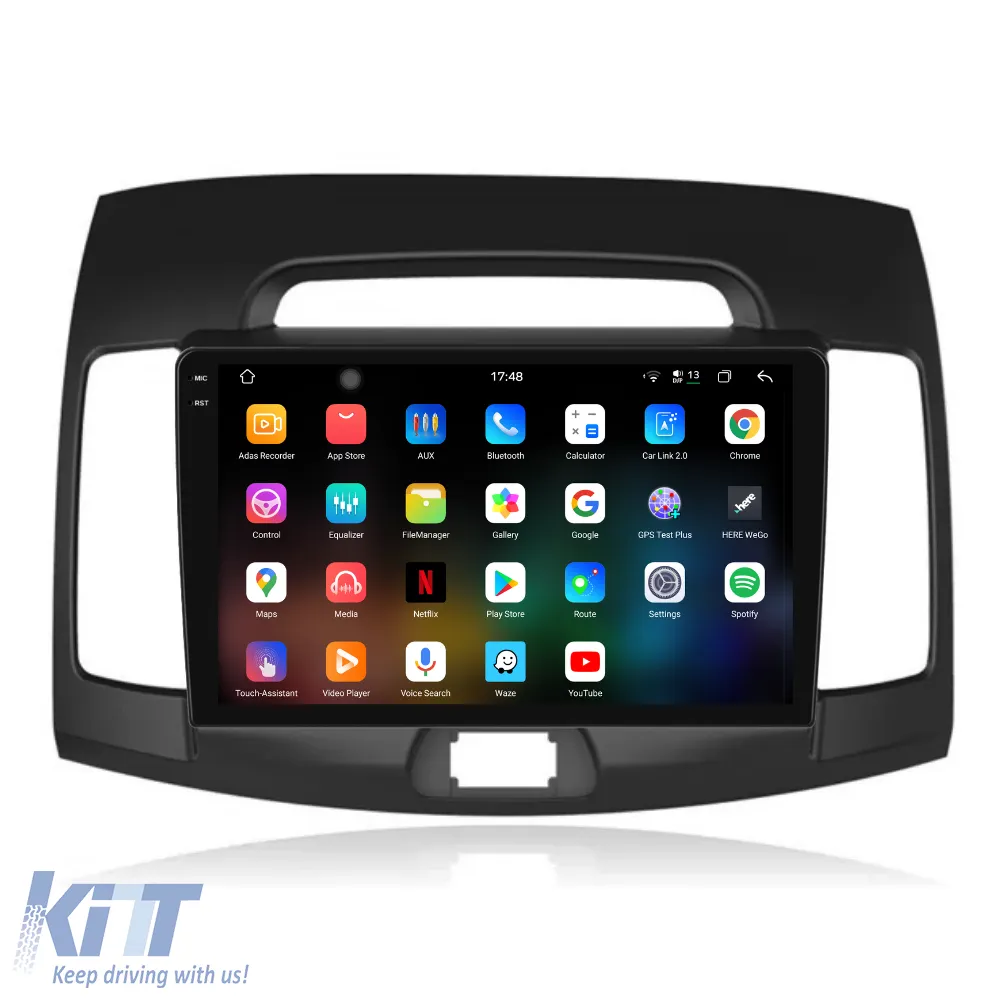 Dedicated Navigation suitable for Hyundai Elantra (2006-2011), 2K, 12Gb RAM, 256Gb Storage, Android Auto, Carplay