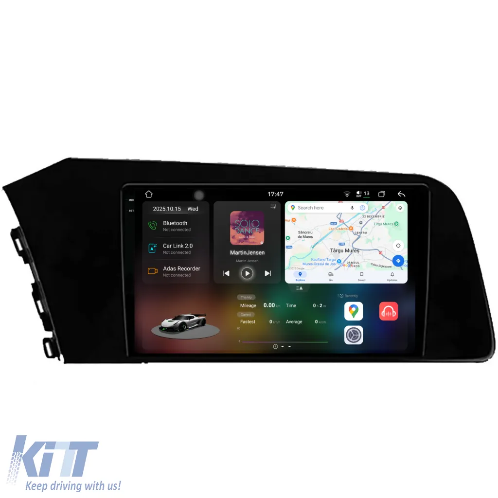 Dedicated Navigation suitable for Hyundai Elantra (2020-2025), 2K, 12GB RAM, 256GB Storage, Android Auto, Carplay