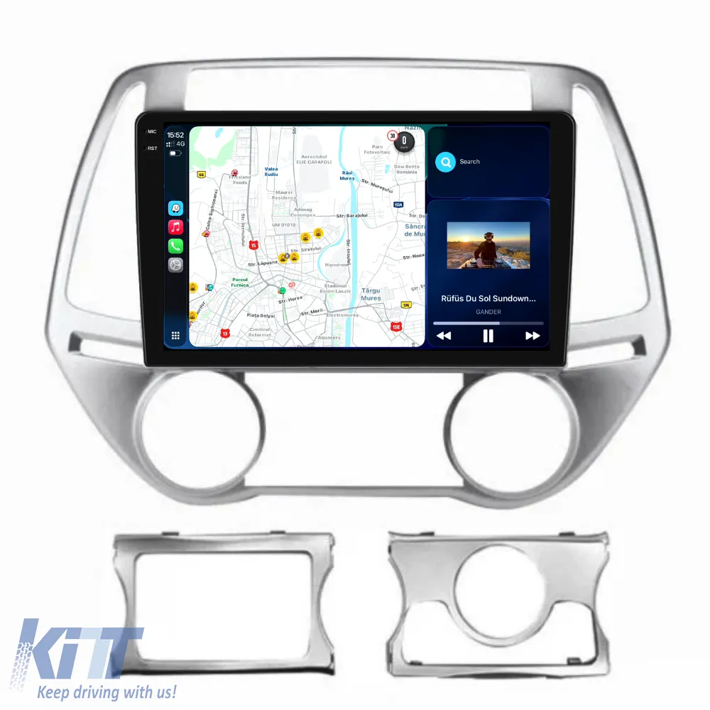 Dedicated Navigation suitable for Hyundai I20 (2011-2014), 2K, 4Gb RAM, 64Gb Storage, Android Auto, Carplay