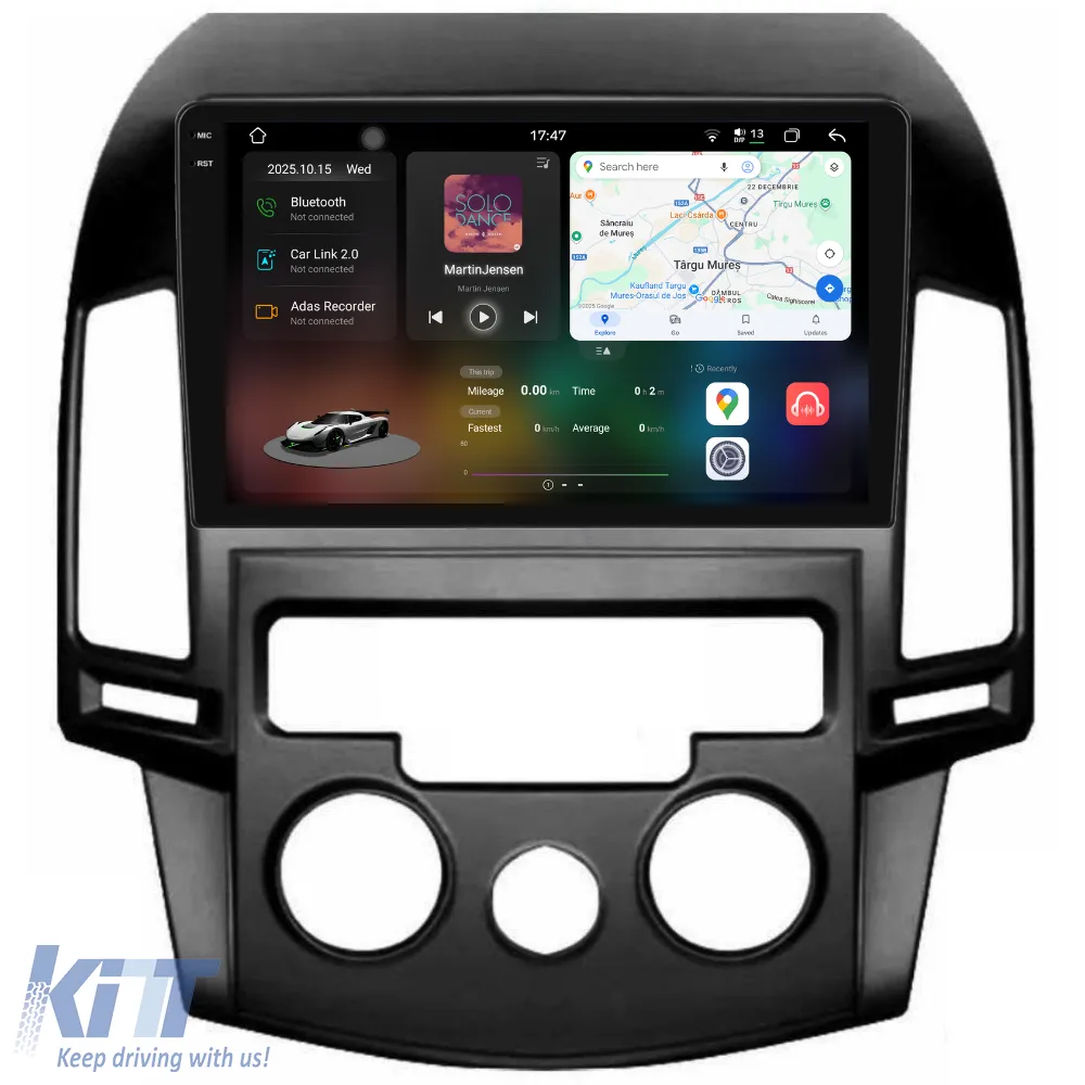 Dedicated Navigation suitable for Hyundai I30 (2007-2012), 2K, 12Gb RAM, 256Gb Storage, Android Auto, Carplay