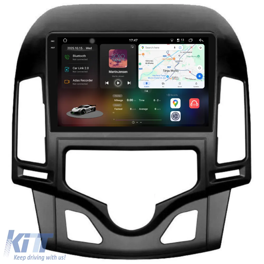 Dedicated Navigation suitable for Hyundai I30 (2007-2012), 2K, 12Gb RAM, 256Gb Storage, Android Auto, Carplay