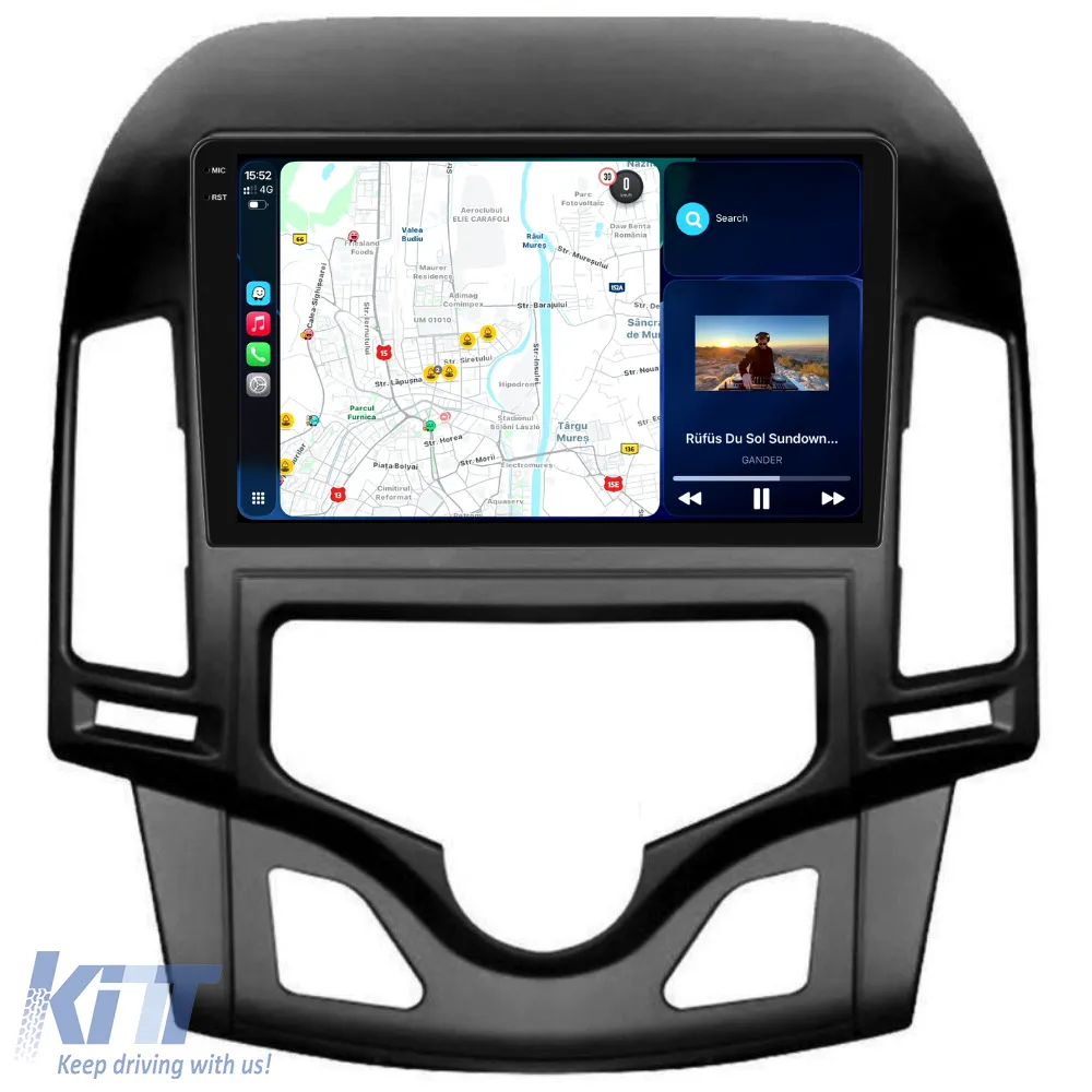 Dedicated Navigation suitable for Hyundai I30 (2007-2012), 2K, 12Gb RAM, 256Gb Storage, Android Auto, Carplay