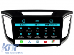 Dedicated Navigation suitable for Hyundai IX25 (2015-2018), 2K, 4Gb RAM, 64Gb Storage, Android Auto, Carplay