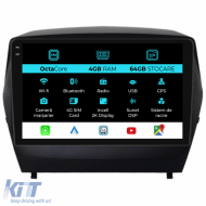 Dedicated Navigation suitable for Hyundai IX35 (2009-2015), 2K, 4Gb RAM, 64Gb Storage, Android Auto, Carplay