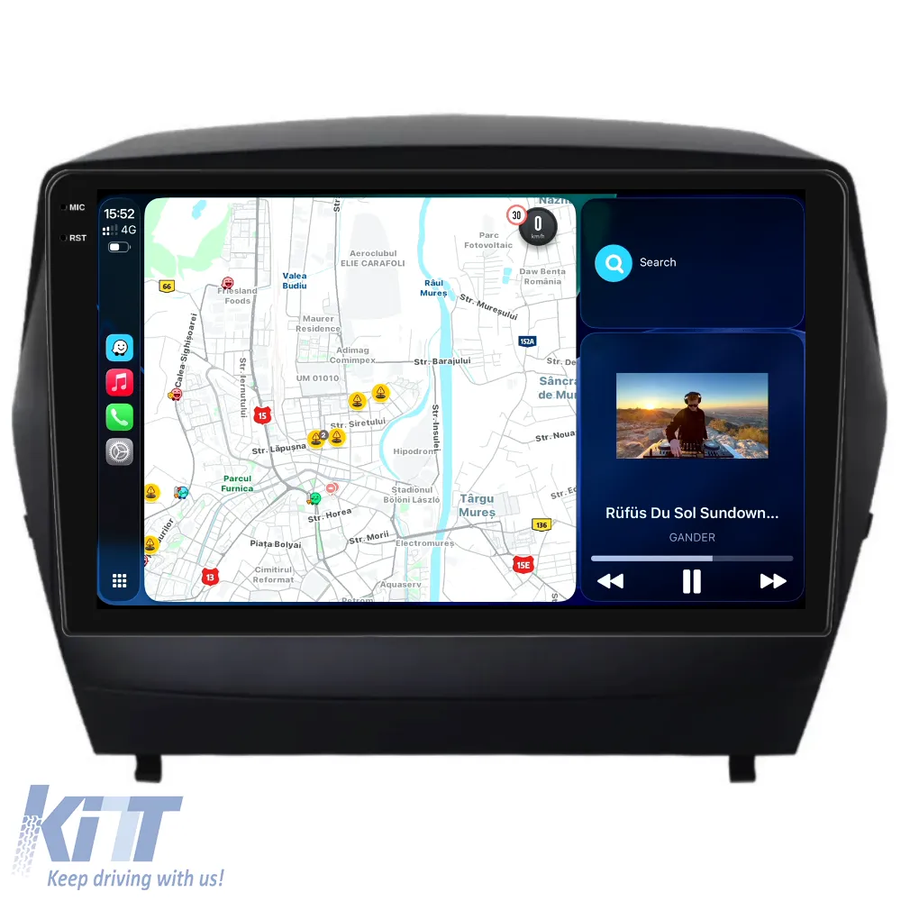 Dedicated Navigation suitable for Hyundai IX35 (2009-2015), 2K, 8Gb RAM, 256Gb Storage, Android Auto, Carplay
