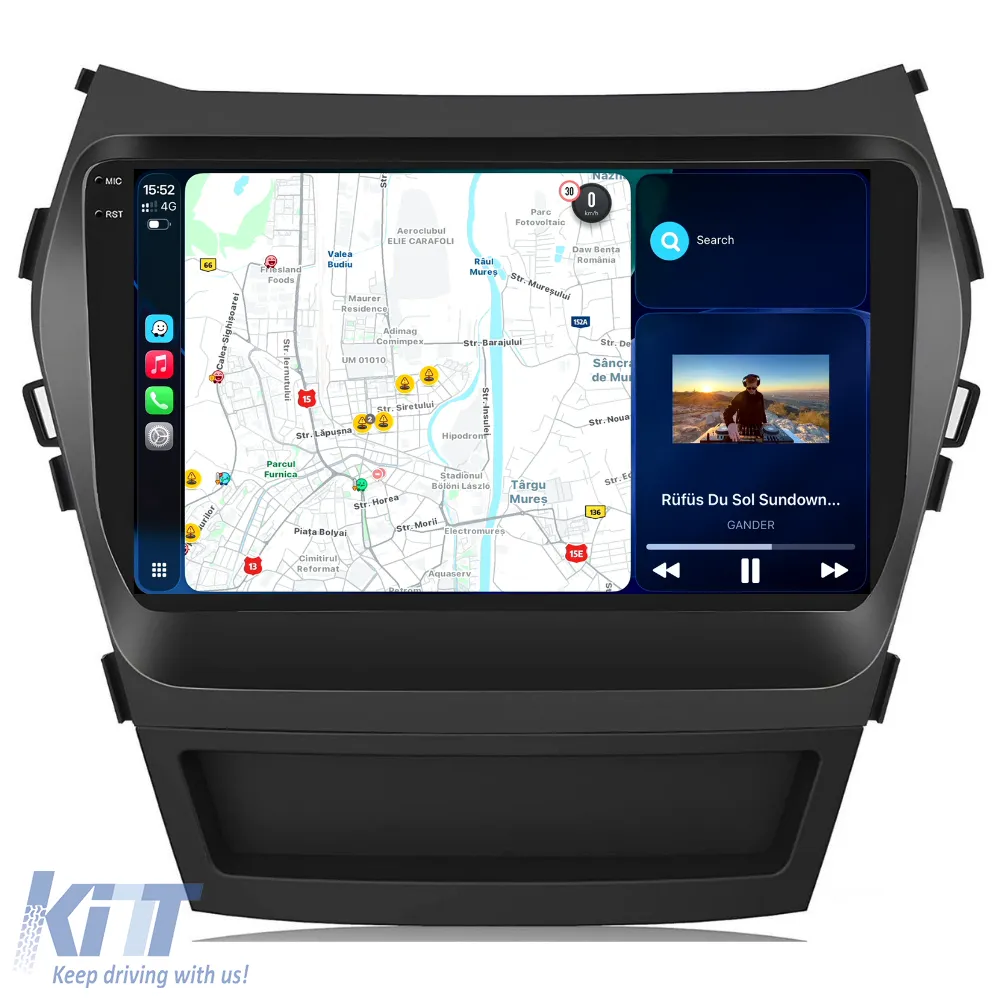 Dedicated Navigation suitable for Hyundai IX45 SantaFe (2013-2017), 2K, 12Gb RAM, 256Gb Storage, Android Auto, Carplay