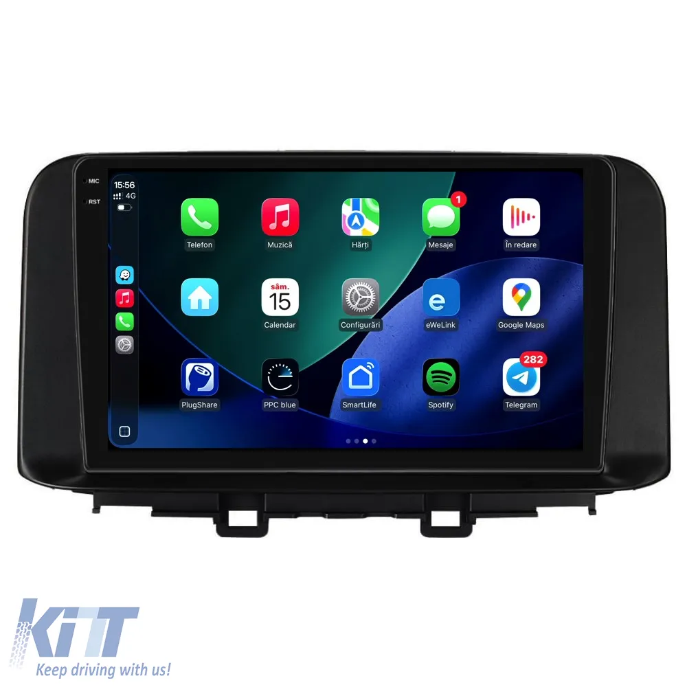 Dedicated Navigation suitable for Hyundai Kona (2017-2023), 2K, 4Gb RAM, 64Gb Storage, Android Auto, Carplay