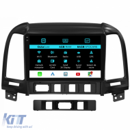 Dedicated Navigation suitable for Hyundai Santa Fe (2005-2012), 2K, 4Gb RAM, 64Gb Storage, Android Auto, Carplay