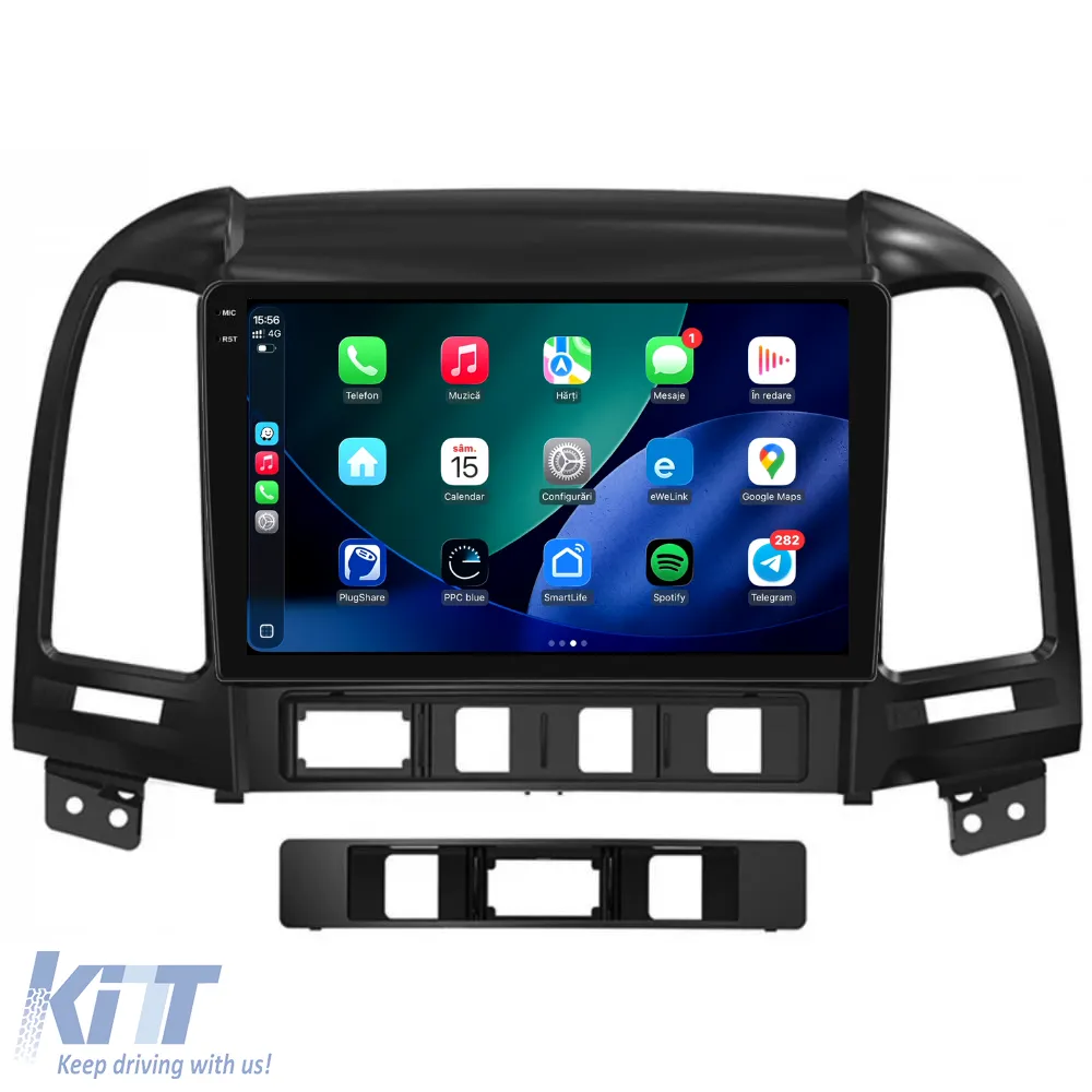 Dedicated Navigation suitable for Hyundai Santa Fe (2005-2012), 2K, 8Gb RAM, 256Gb Storage, Android Auto, Carplay