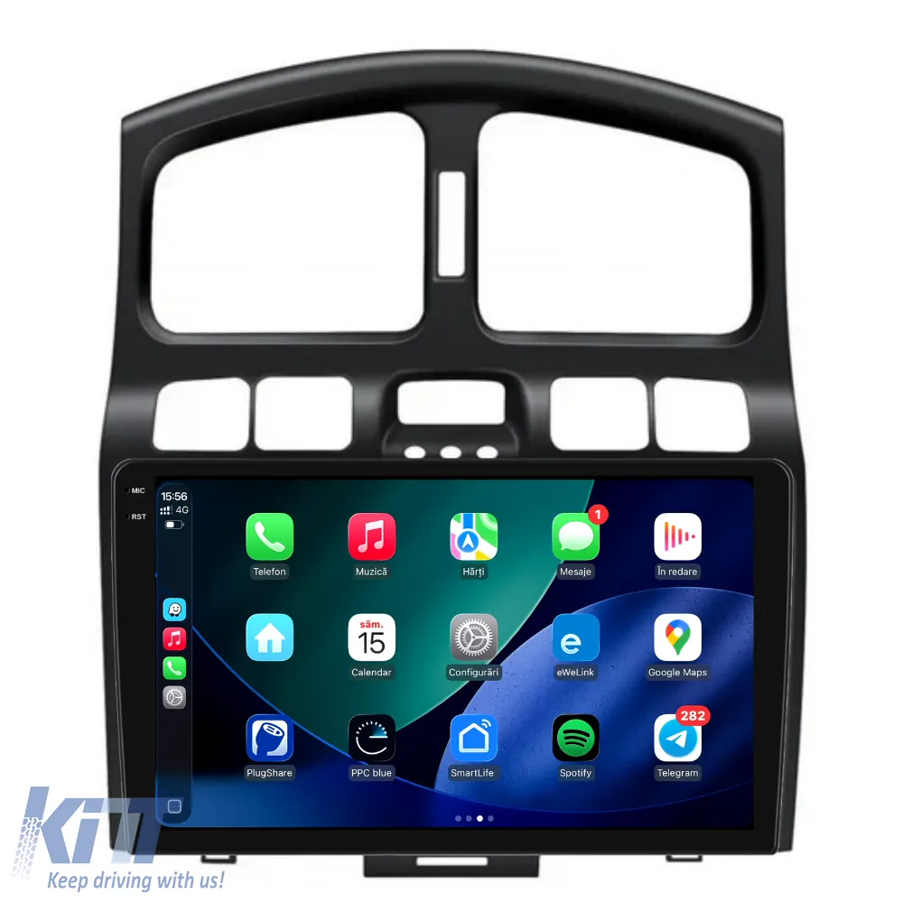 Dedicated Navigation suitable for Hyundai Santa Fe (2000-2006), 2K, 8Gb RAM, 258Gb Storage, Android Auto, Carplay