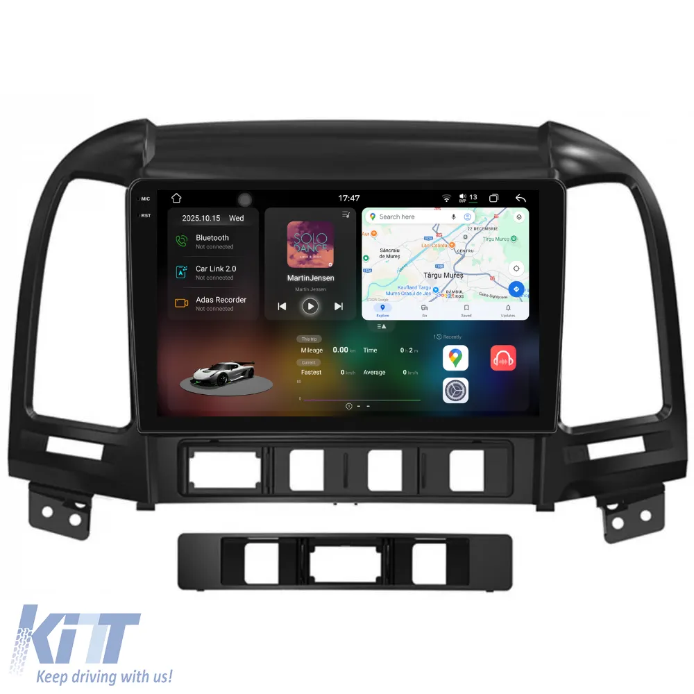 Dedicated Navigation suitable for Hyundai Santa Fe (2005-2012), 2K, 12Gb RAM, 256Gb Storage, Android Auto, Carplay