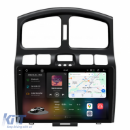 Dedicated Navigation suitable for Hyundai Santa Fe (2000-2006), 2K, 12GB RAM, 258GB Storage, Android Auto, Carplay