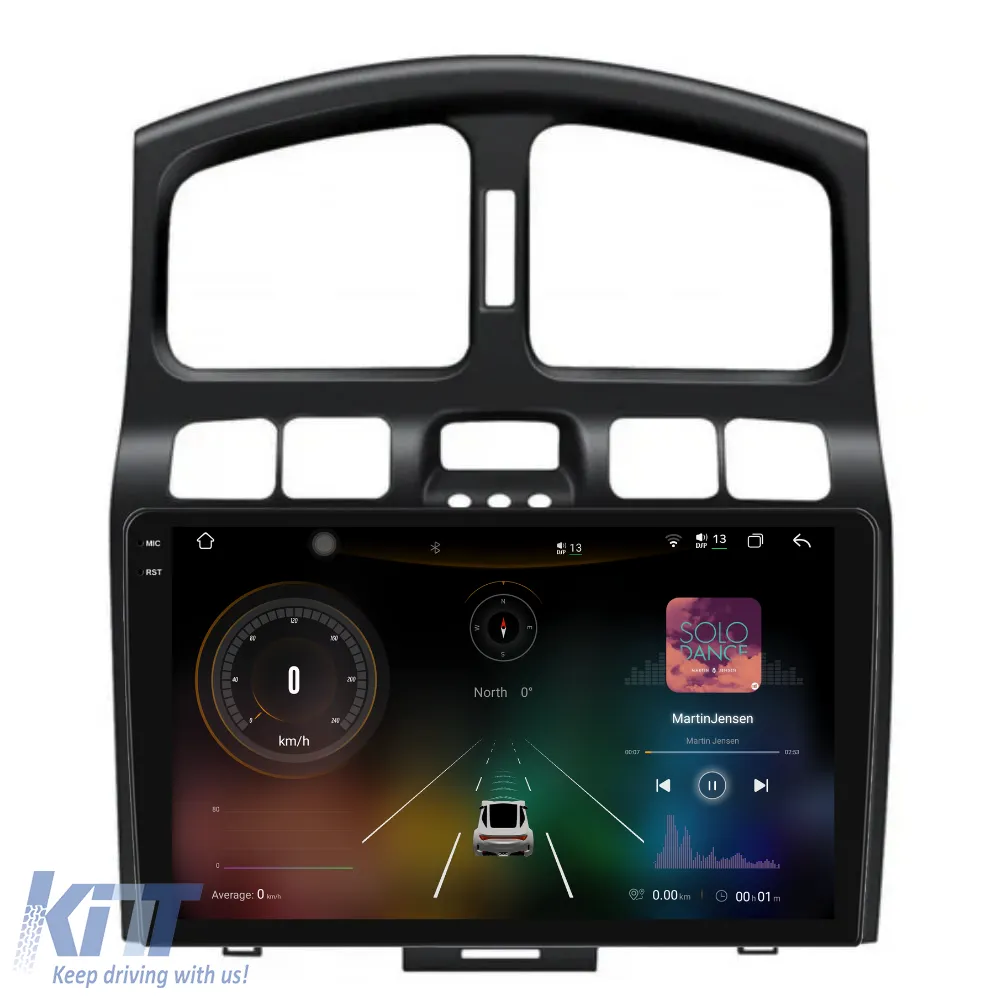 Dedicated Navigation suitable for Hyundai Santa Fe (2000-2006), 2K, 12GB RAM, 258GB Storage, Android Auto, Carplay