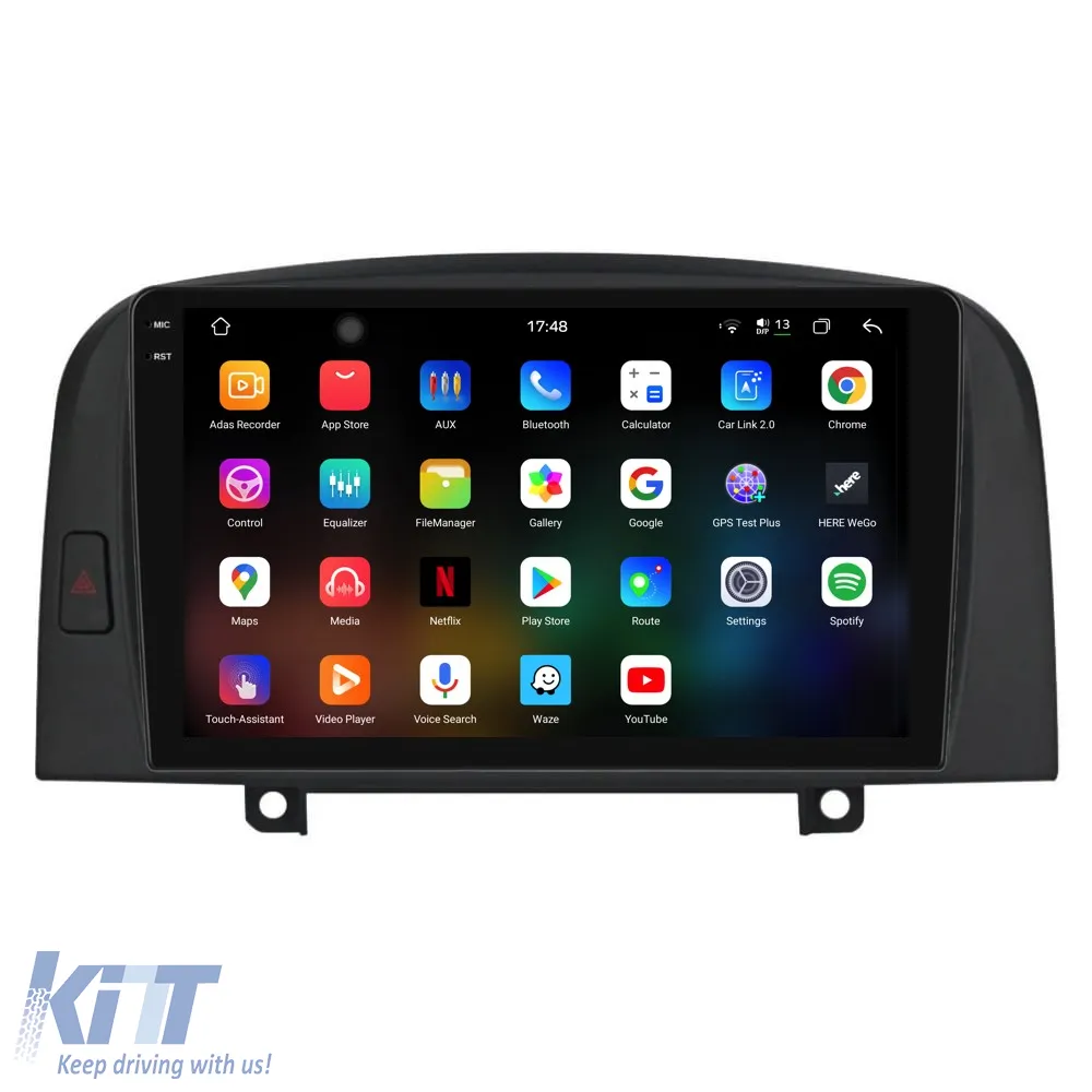 Dedicated Navigation suitable for Hyundai Sonata (2004 - 2008), 2K, 12Gb RAM, 64Gb Storage, Android Auto, Carplay