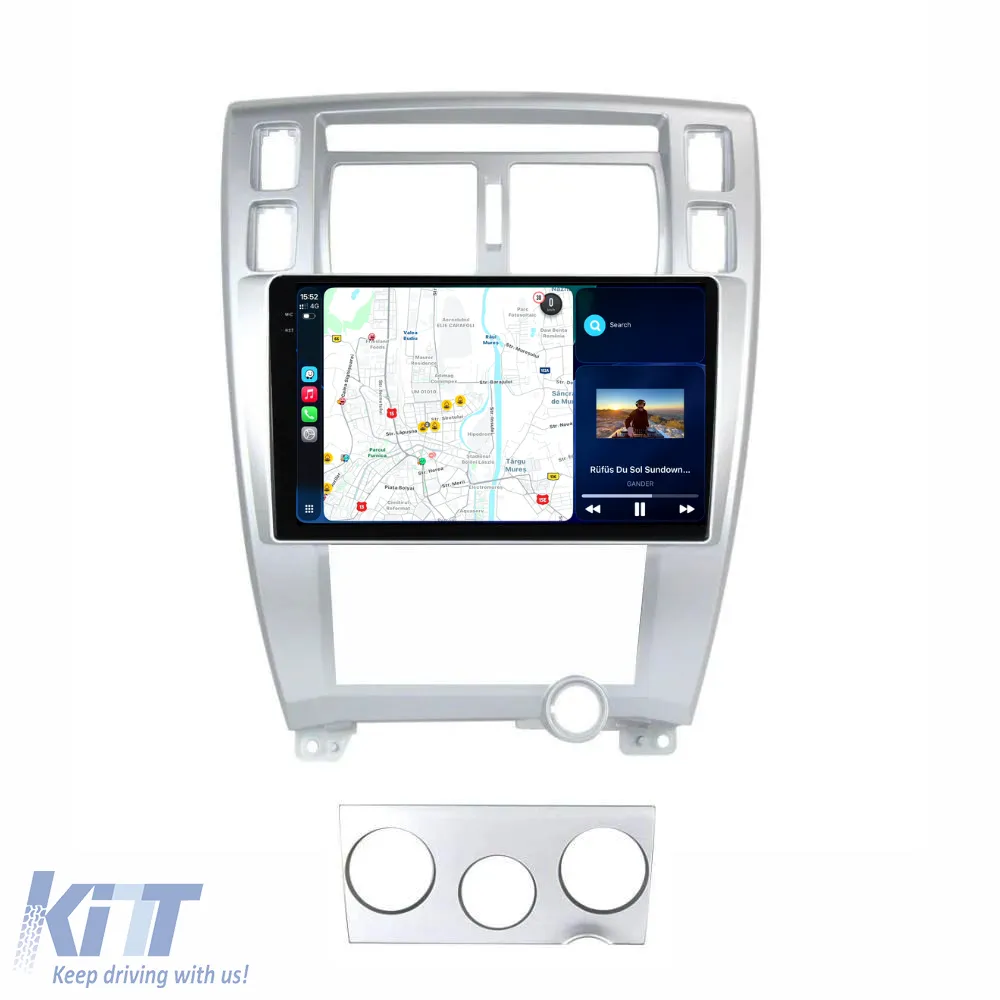 Dedicated Navigation suitable for Hyundai Tucson (2006-2013), 2K, 8Gb RAM, 256Gb Storage, Android Auto, Carplay