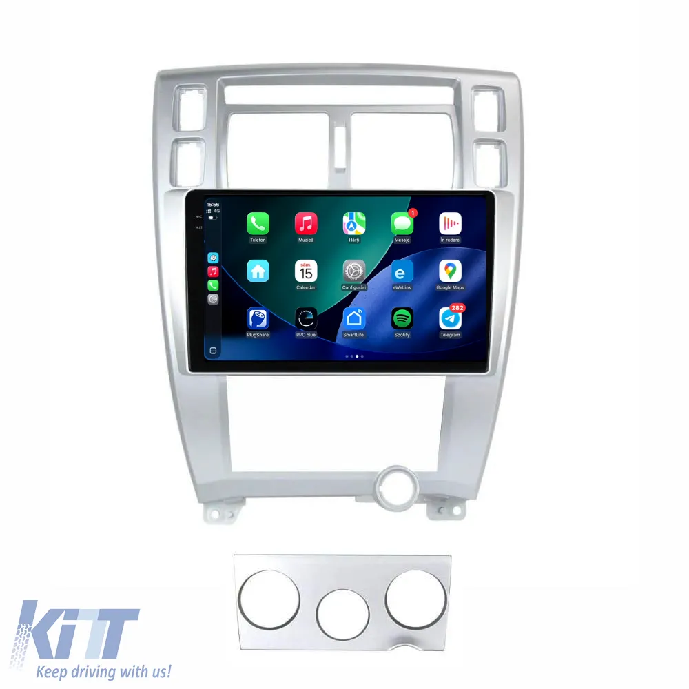 Dedicated Navigation suitable for Hyundai Tucson (2006-2013), 2K, 8Gb RAM, 256Gb Storage, Android Auto, Carplay