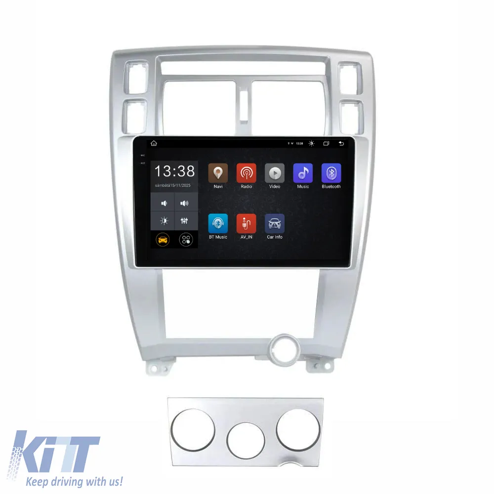 Dedicated Navigation suitable for Hyundai Tucson (2006-2013), 2K, 8Gb RAM, 256Gb Storage, Android Auto, Carplay