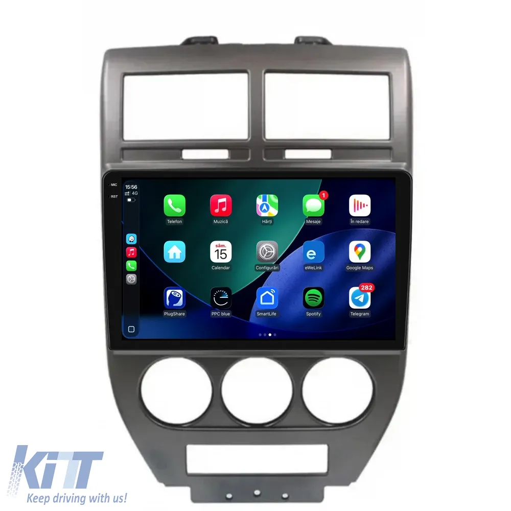 Dedicated Navigation suitable for Jeep Compass (2006-2010), 9 Inch, 2Gb Ram, 32Gb Storage, Android Auto, Carplay
