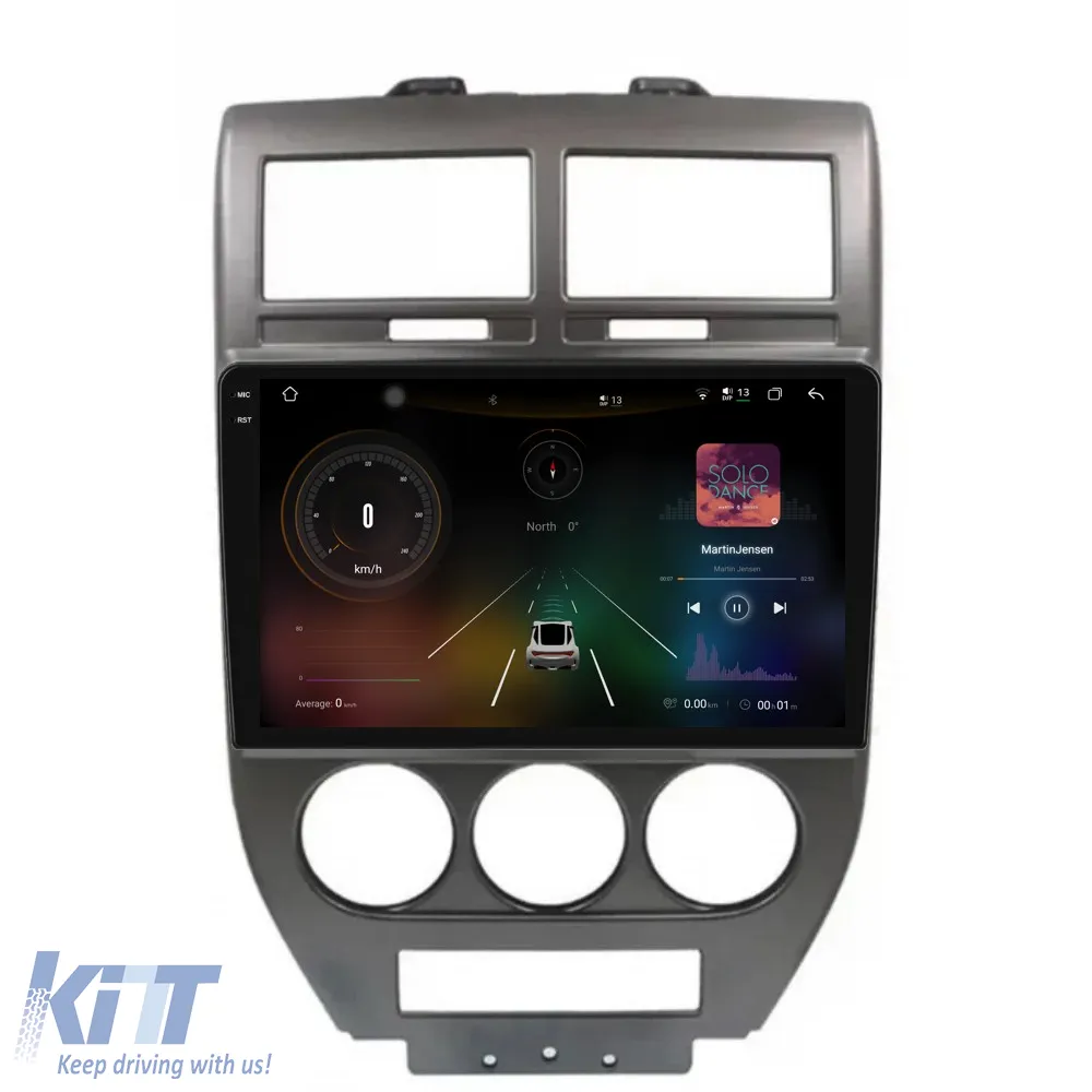 Dedicated Navigation suitable for Jeep Compass (2006-2010), 2K, 12Gb RAM, 256Gb Storage, Android Auto, Carplay
