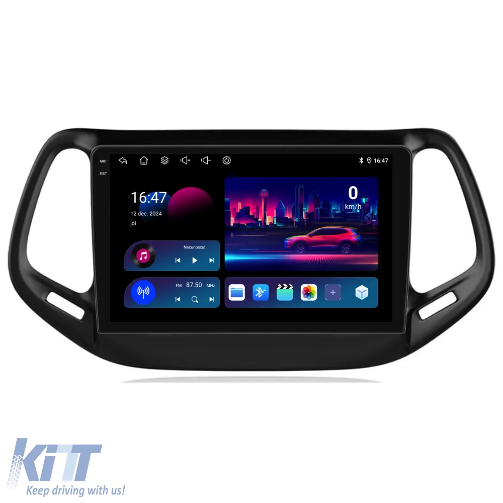 Dedicated Navigation suitable for Jeep Compass (2010-2016), QuadCore, 10 Inch, 4Gb Ram, 64Gb Storage, Android Auto, Carplay
