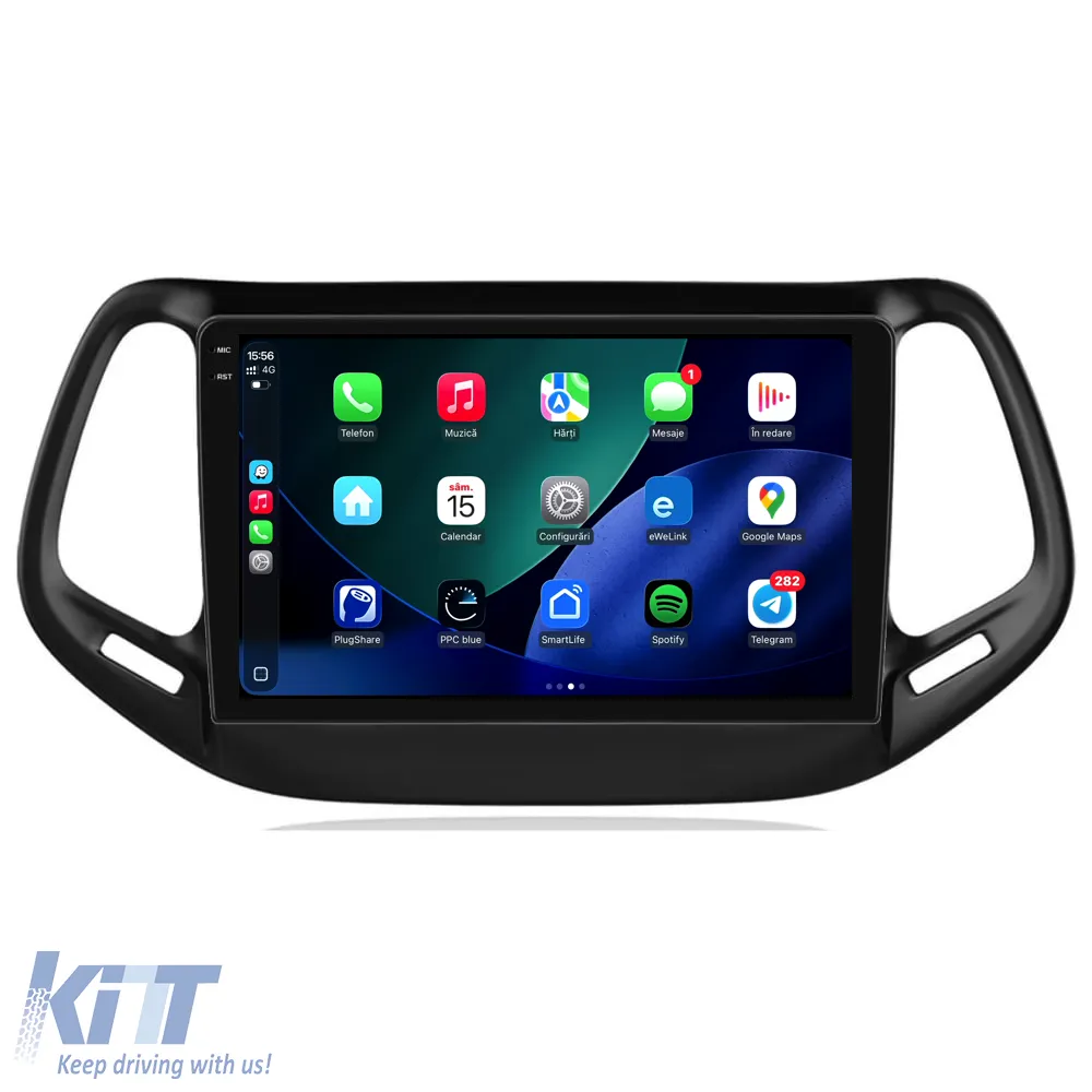 Dedicated Navigation suitable for Jeep Compass (2010-2016), 10 Inch, 6Gb RAM, 128Gb Storage, Android Auto, Carplay