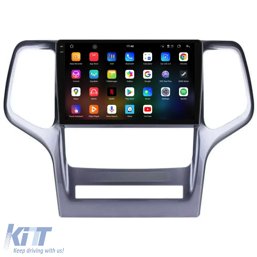 Dedicated Navigation suitable for Jeep Grand Cherokee (2010-2014), 2K, 12Gb RAM, 256Gb Storage, Android Auto, Carplay
