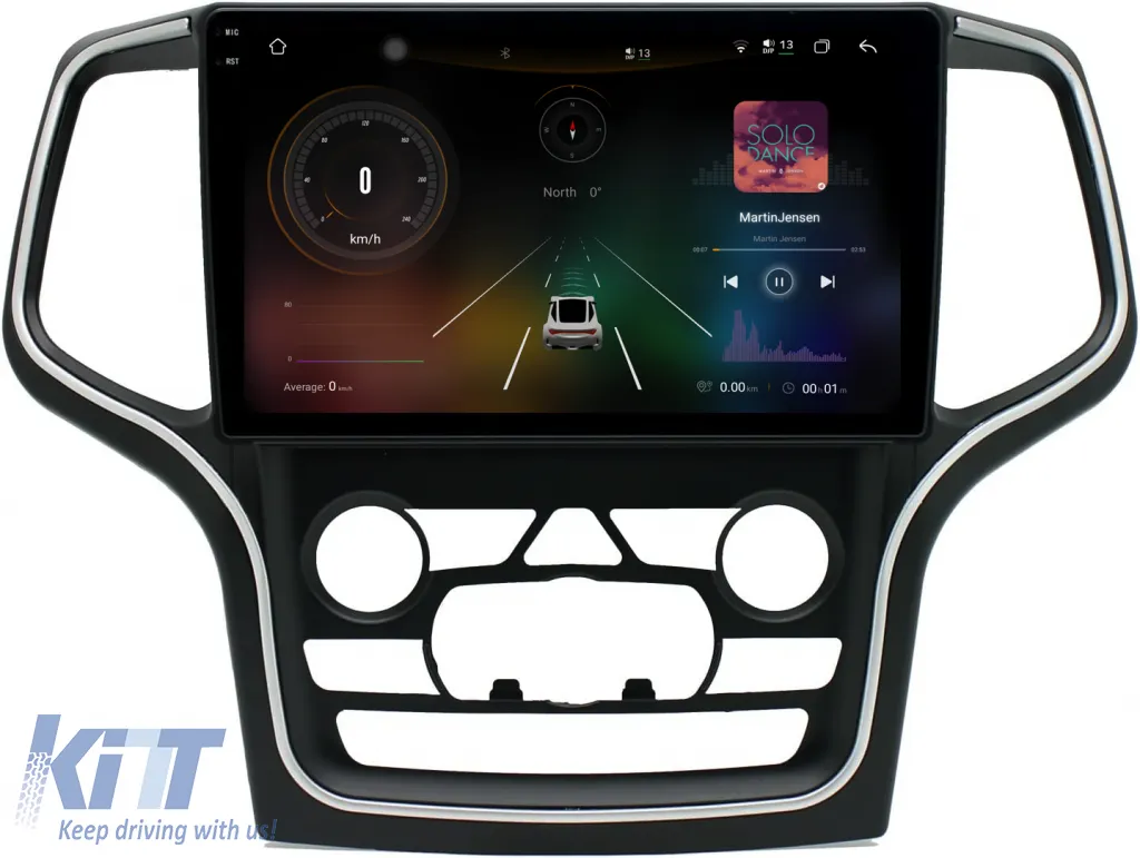Dedicated Navigation suitable for Jeep Grand Cherokee (2010-2014), 2K, 12Gb RAM, 256Gb Storage, Android Auto, Carplay